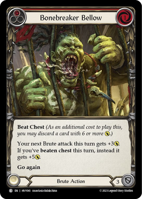 Bonebreaker Bellow (Red) [HVY041] [Heavy Hitters] Rainbow Foil