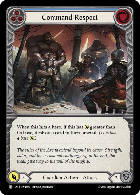 Command Respect (Blue) [HVY073] [Heavy Hitters] Rainbow Foil