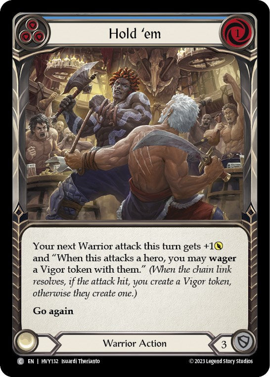 Hold 'em (Blue) [HVY132] [Heavy Hitters] Rainbow Foil