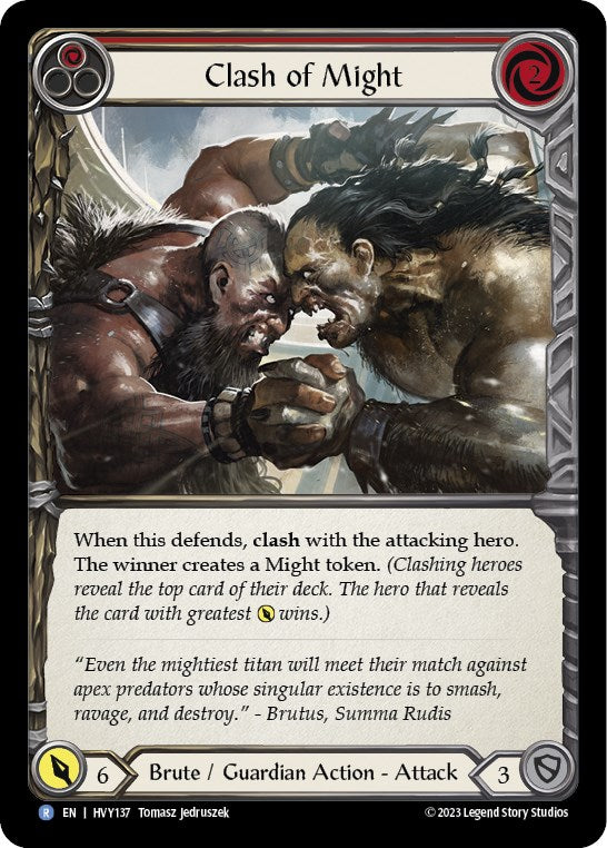 Clash of Might (Red) [HVY137] [Heavy Hitters]