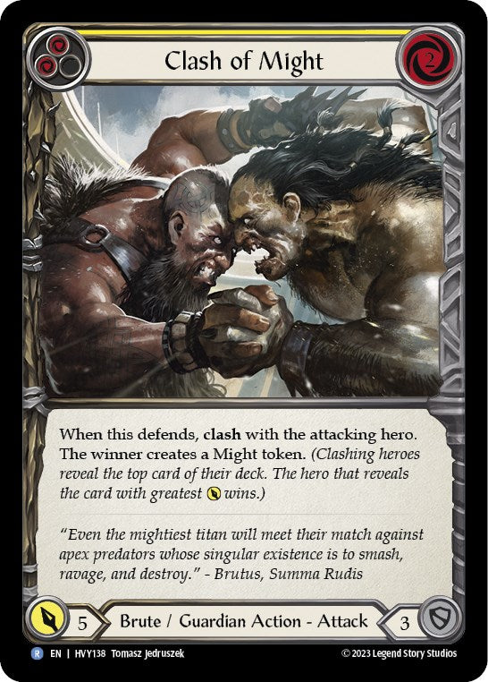 Clash of Might (Yellow) [HVY138] [Heavy Hitters]