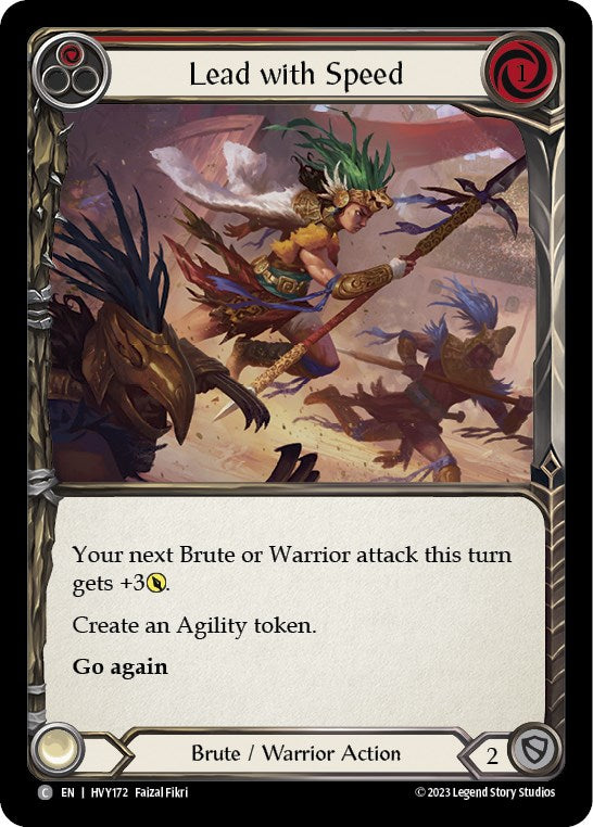 Lead with Speed (Red) [HVY172] [Heavy Hitters] Rainbow Foil