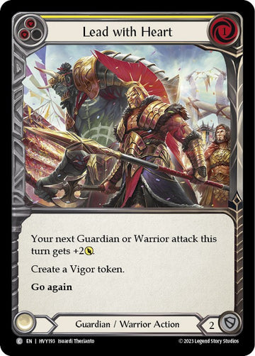 Lead with Heart (Yellow) [HVY193] [Heavy Hitters] Rainbow Foil