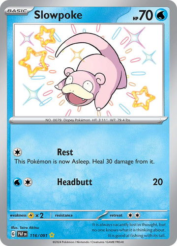 Slowpoke [116/091] - (Paldean Fates) Holofoil