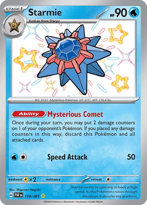 Starmie [119/091] - (Paldean Fates) Holofoil