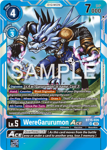 WereGarurumon Ace [BT15-026] [Exceed Apocalypse] Foil
