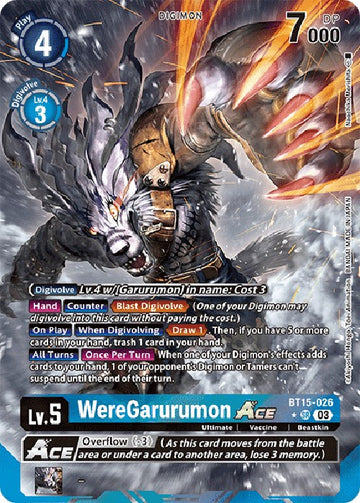 WereGarurumon Ace (Alternate Art) [BT15-026] [Exceed Apocalypse] Foil