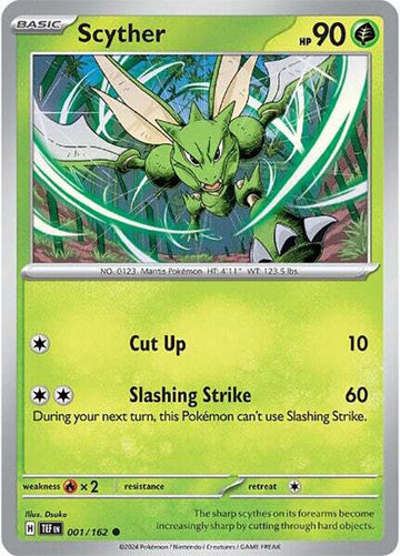 Scyther [001/162] - (Temporal Forces) Reverse Holofoil
