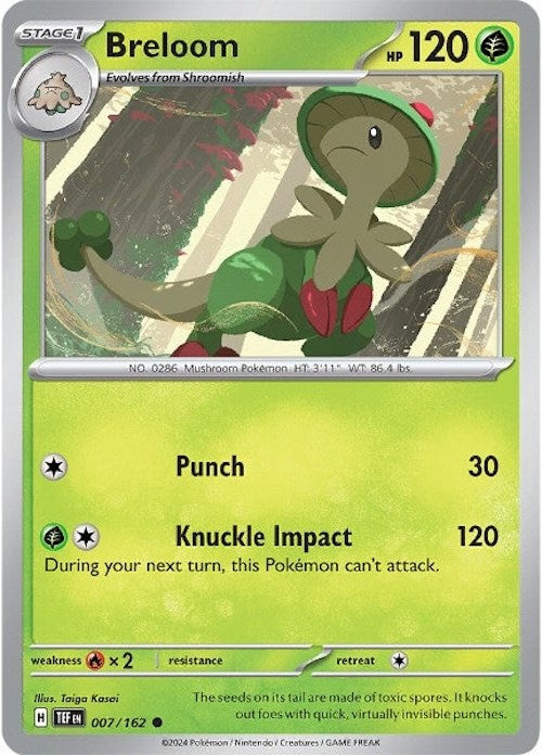 Breloom [7/162] - (Temporal Forces) Reverse Holofoil