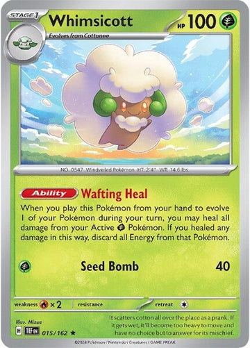 Whimsicott [015/162] - (Temporal Forces) Holofoil