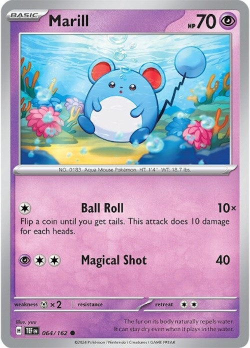 Marill [64/162] - (Temporal Forces) Reverse Holofoil