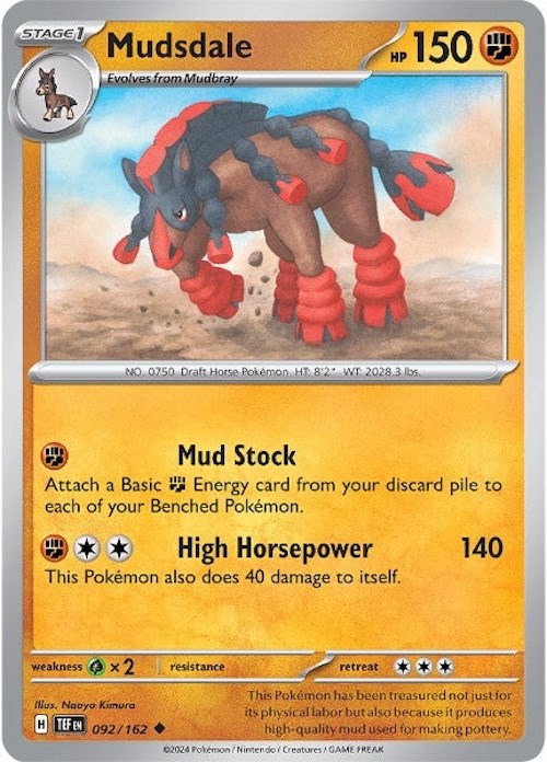 Mudsdale [92/162] - (Temporal Forces) Reverse Holofoil