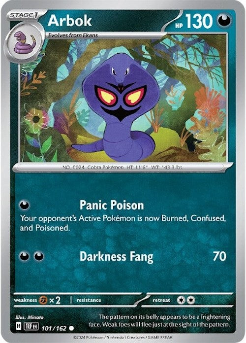 Arbok [101/162] - (Temporal Forces) Reverse Holofoil