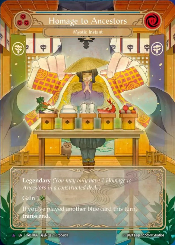 Homage to Ancestors (Marvel) [MST096] (Part the Mistveil) Cold Foil