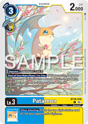 Patamon [BT16-016-C] [Beginning Observer] Normal