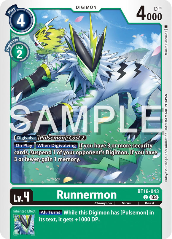 Runnermon [BT16-043-C] [Beginning Observer] Normal