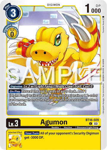 Agumon [BT16-029 C] [Beginning Observer]