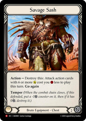 Savage Sash [AKO004] [Armory Deck: Kayo]
