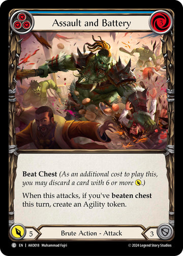 Assault and Battery (Blue) [AKO018] [Armory Deck: Kayo]