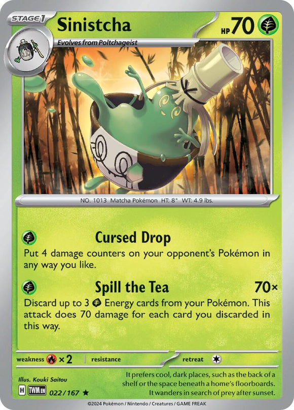 Sinistcha [022/167] - (Twilight Masquerade) Reverse Holofoil