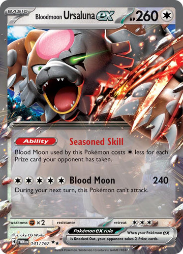 Bloodmoon Ursaluna ex [141/167] - (Twilight Masquerade) Holofoil