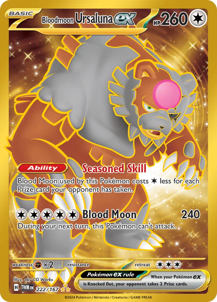 Bloodmoon Ursaluna ex [222/167] - (Twilight Masquerade) Holofoil