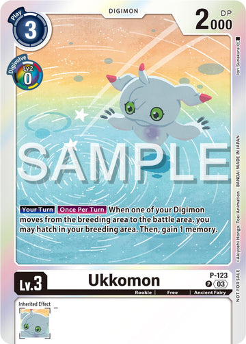 Ukkomon - P-123 (Beginning Observer Pre-Release Winner) [P-123 P] [Digimon Promotion Cards] Foil