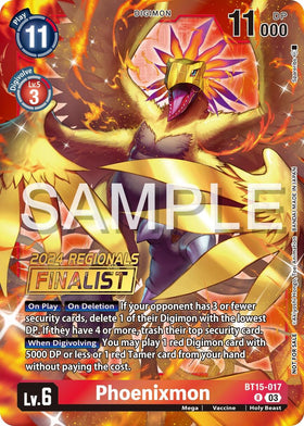 Phoenixmon (2024 Regionals Finalist) [BT15-017 R] [Exceed Apocalypse] Foil