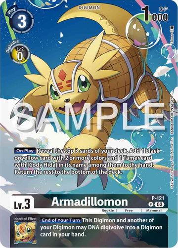 Armadillomon - P-121 (Digimon Adventure 02: The Beginning Set) [P-121 P] [Digimon Promotion Cards] Foil