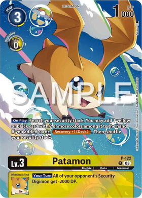 Patamon - P-122 (Digimon Adventure 02: The Beginning Set) [P-122 P] [Digimon Promotion Cards] Foil