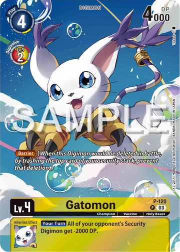 Gatomon - P-120 (Digimon Adventure 02: The Beginning Set) [P-120 P] [Digimon Promotion Cards] Foil