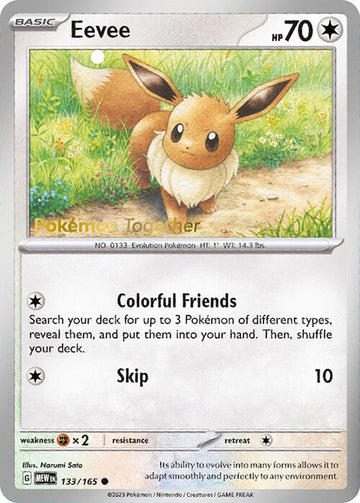 Eevee - 133/165 (Pokemon Together) [133/165] [Miscellaneous Cards & Products]