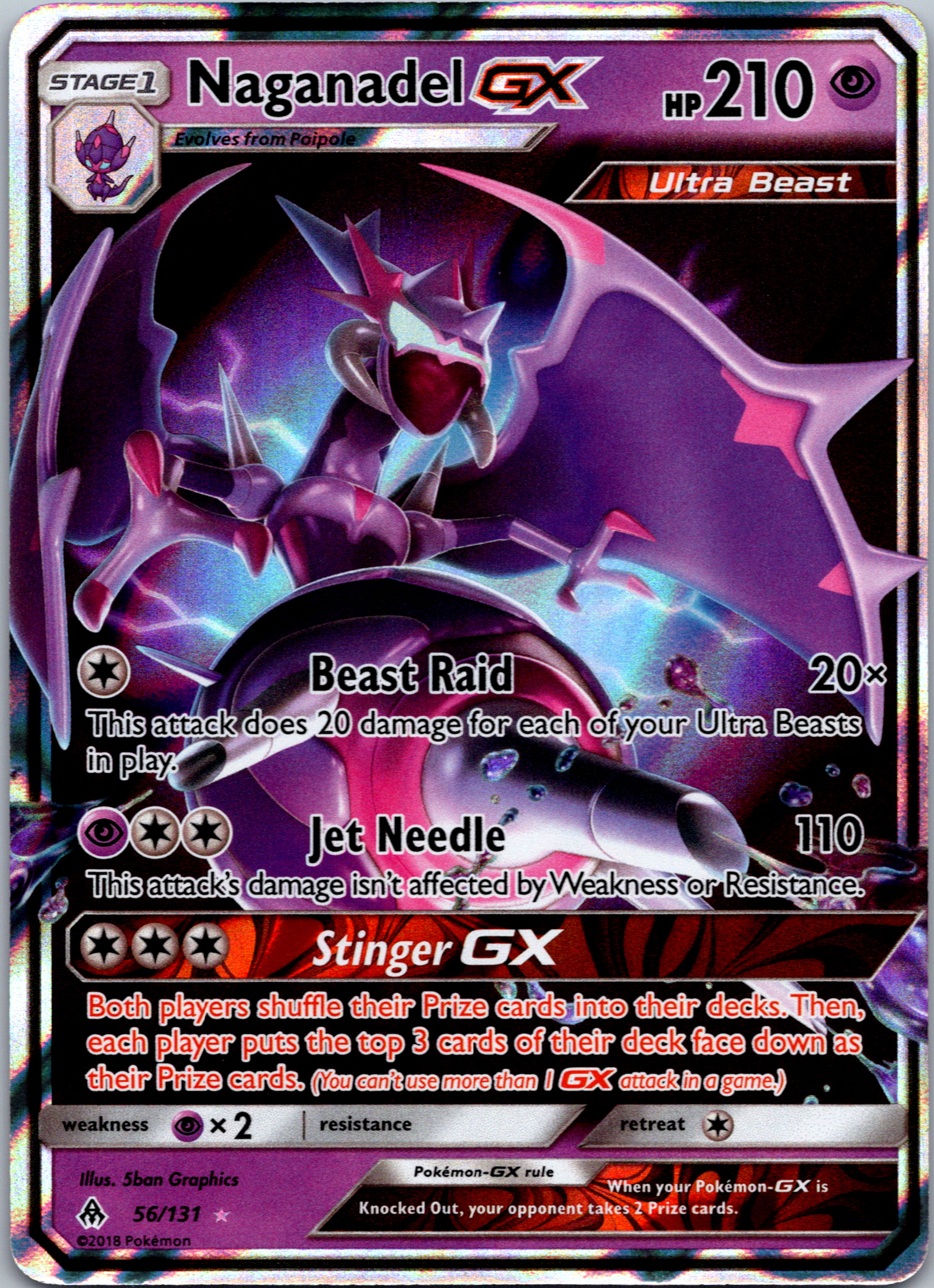 Naganadel GX (56) [SM - Forbidden Light]