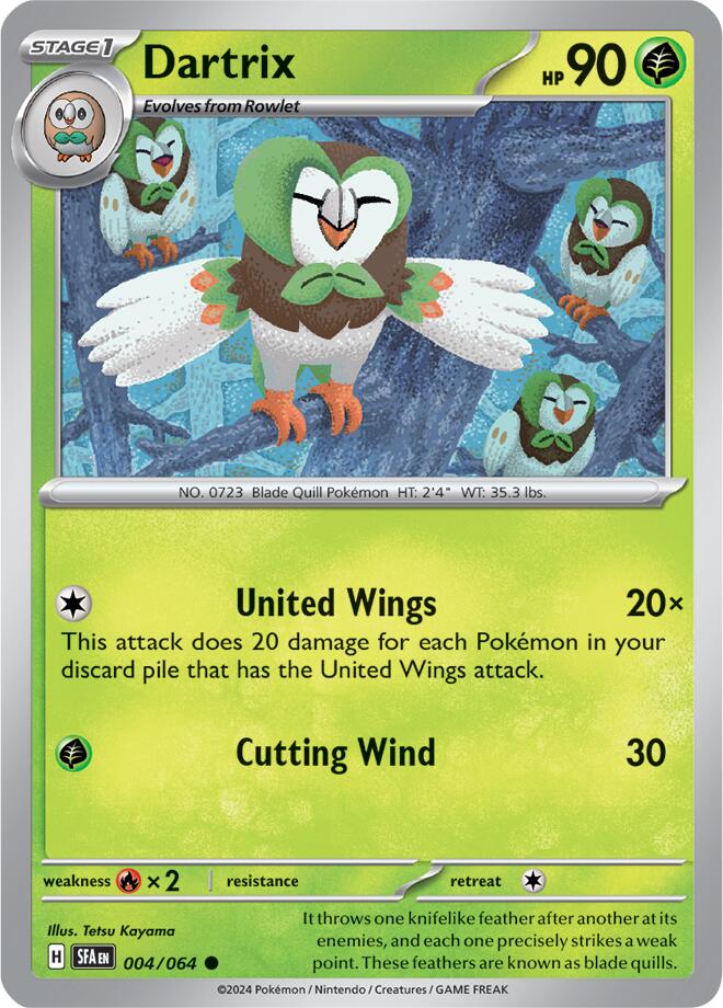 Dartrix [004/064] - (Shrouded Fable) Reverse Holofoil