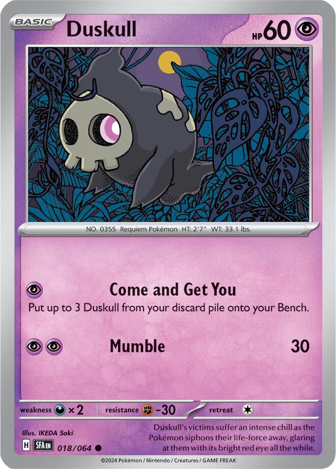 Duskull [018/064] - (Shrouded Fable) Reverse Holofoil