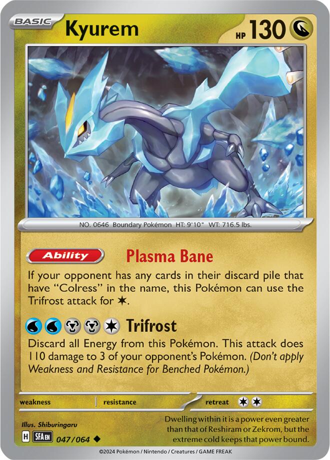 Kyurem [047/064] - (Shrouded Fable) Reverse Holofoil