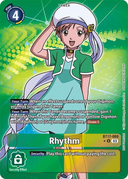 Rhythm (Box Promotion Pack: Secret Crisis) [BT17-089 U] [Secret Crisis] Foil