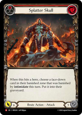 Splatter Skull [ROS243] (Rosetta) Rainbow Foil