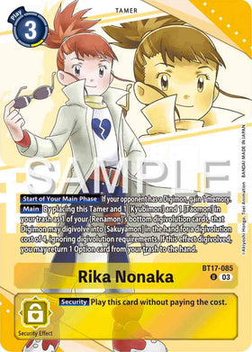 Rika Nonaka (Premium Heroines Set) [BT17-085 U] [Secret Crisis] Foil
