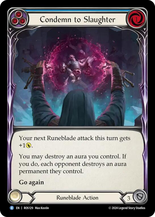 Condemn to Slaughter (Blue) [ROS129] [Rosetta] Rainbow Foil