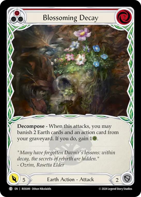 Blossoming Decay (Red) [ROS049] [Rosetta] Rainbow Foil