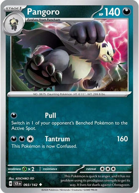 Pangoro [093/142] - (Stellar Crown) Reverse Holofoil