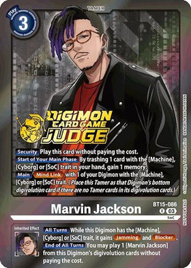 Marvin Jackson (Judge Pack 6) [BT15-086 R] [Exceed Apocalypse] Foil