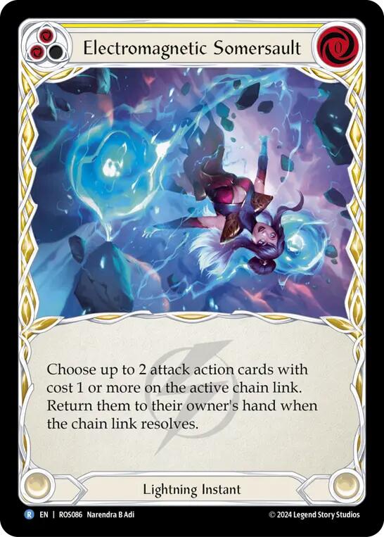Electromagnetic Somersault (Yellow) [ROS086] [Rosetta] Rainbow Foil