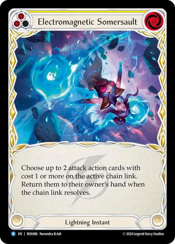 Electromagnetic Somersault (Yellow) [ROS086] [Rosetta] Rainbow Foil