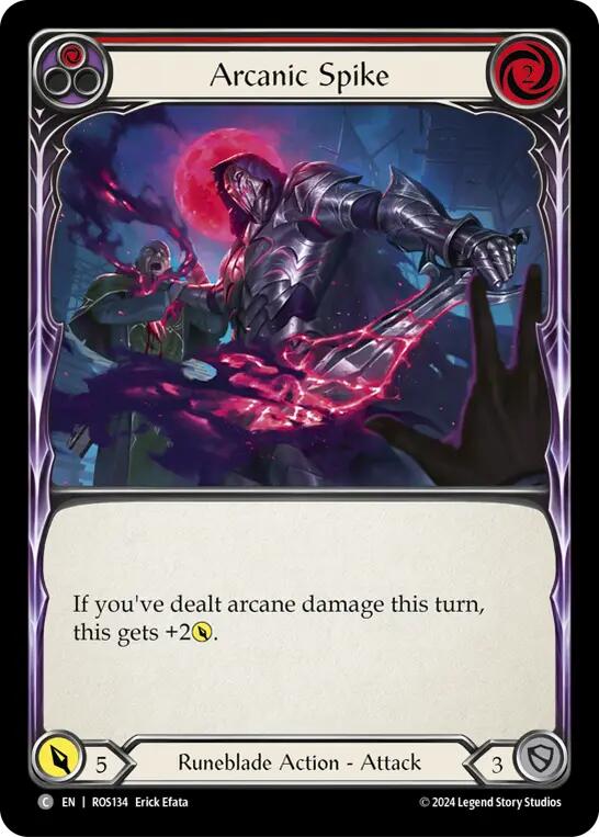 Arcanic Spike (Red) [ROS134] [Rosetta] Rainbow Foil