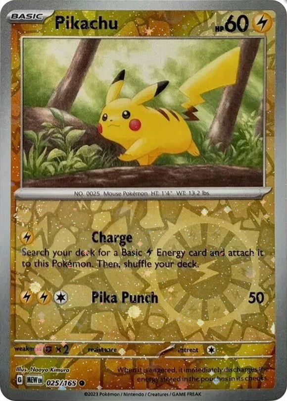 Pikachu - 025/165 (Cosmos Holo) (Costco Exclusive) [025/165] [Miscellaneous Cards & Products] Holofoil