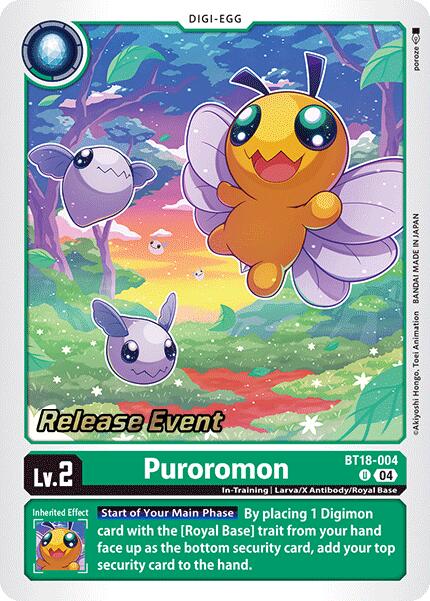 Puroromon [BT18-004 U] [Release Special Booster 2.0 Celebration Event Cards] Foil