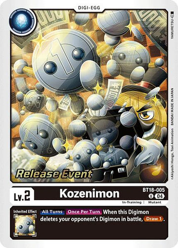 Kozenimon [BT18-005-U] [Release Special Booster 2.0 Pre-Release Cards] Foil