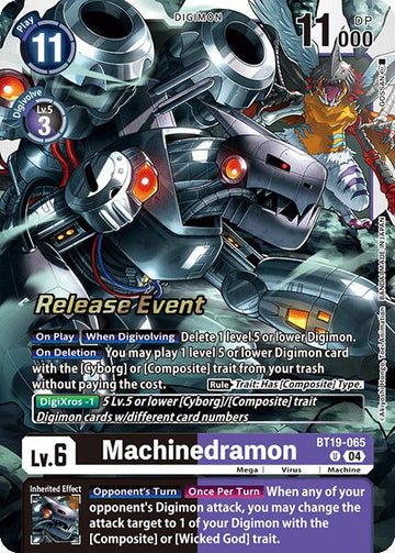 Machinedramon - BT19-065 [BT19-065 U] [Release Special Booster 2.0 Celebration Event Cards] Foil